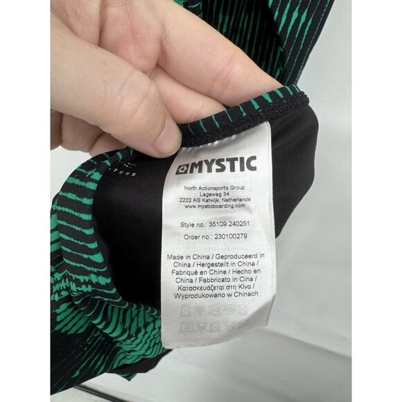 Mystic Jorun Cutout Swimsuit One Piece Women Women 38/8 Green Black Beach - Picture 5 of 13